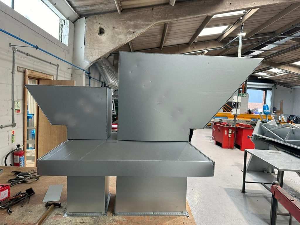Bespoke rectangular HVAC duct plenum manufactured in-house
